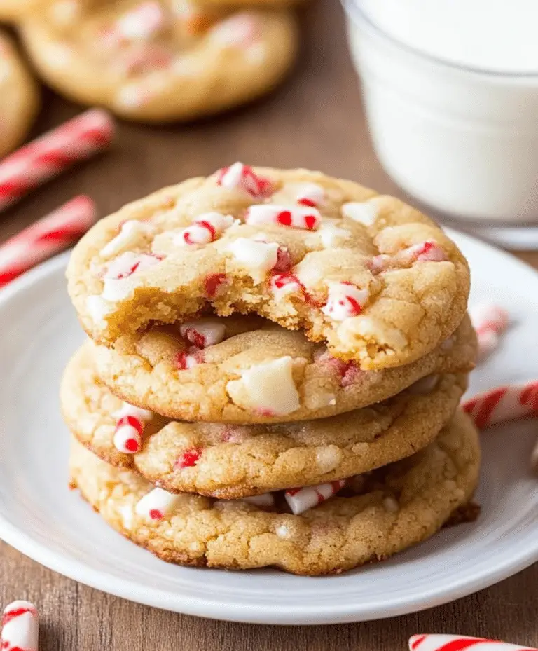 White Chocolate Candy Cane Cookies Recipe