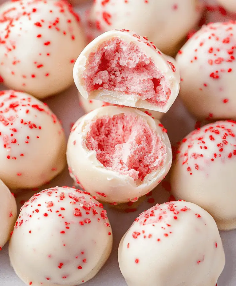White Chocolate Strawberry Truffles Recipe
