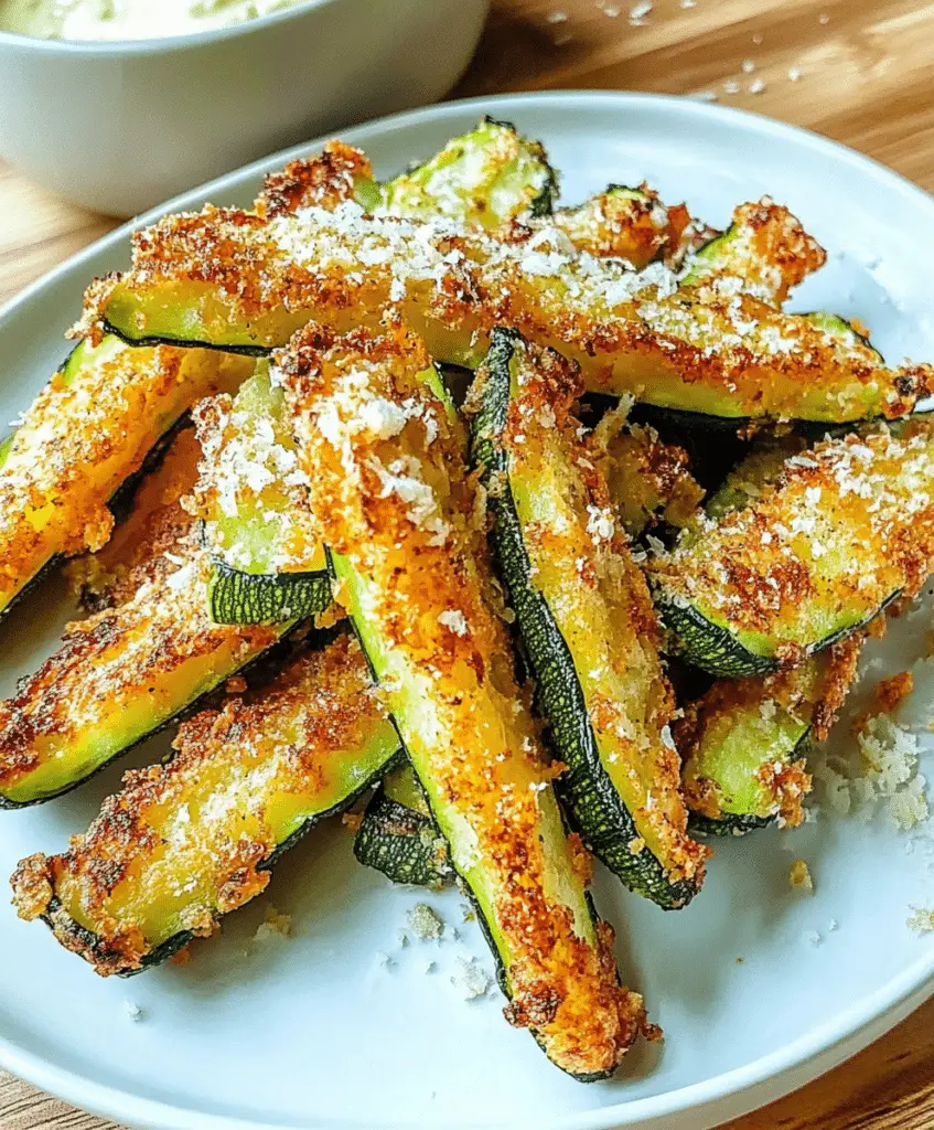 Air Fryer Parmesan Zucchini Fries (vegan Friendly) Recipe