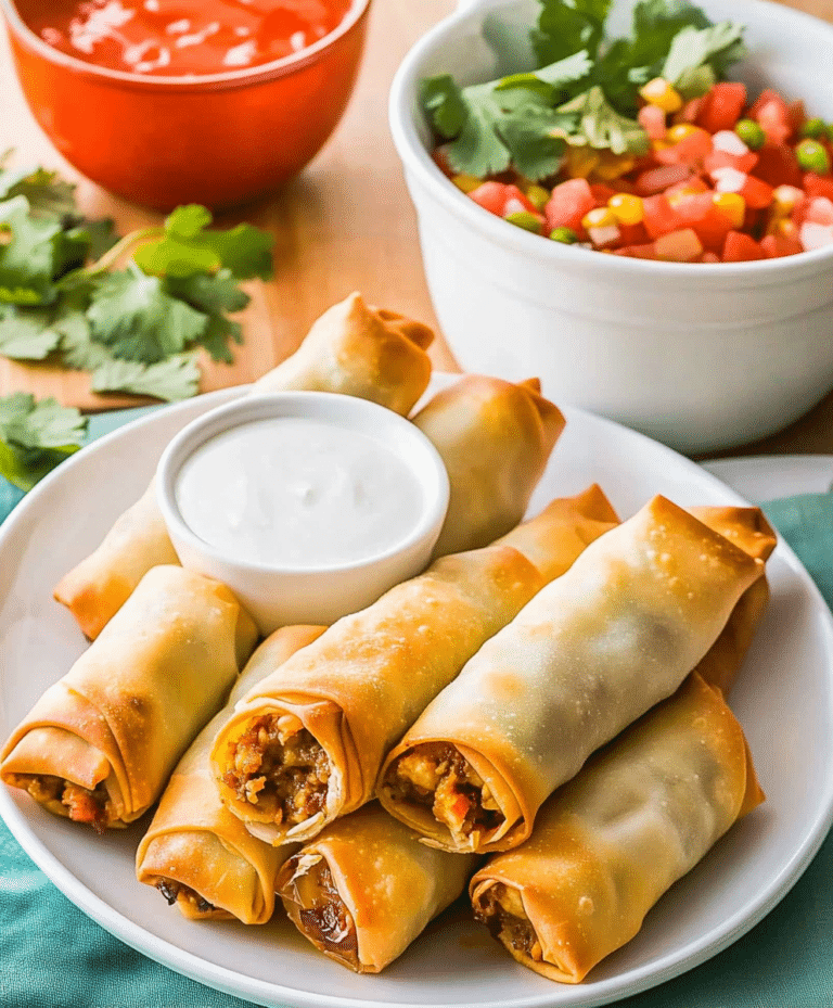 Baked Southwestern Egg Rolls Recipe