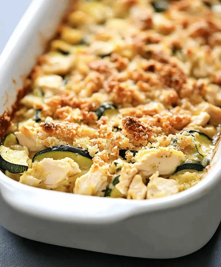 Chicken Zucchini Casserole Recipe