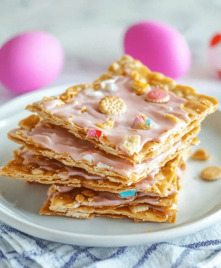 Easter Crack – Easy Saltine Toffee Recipe