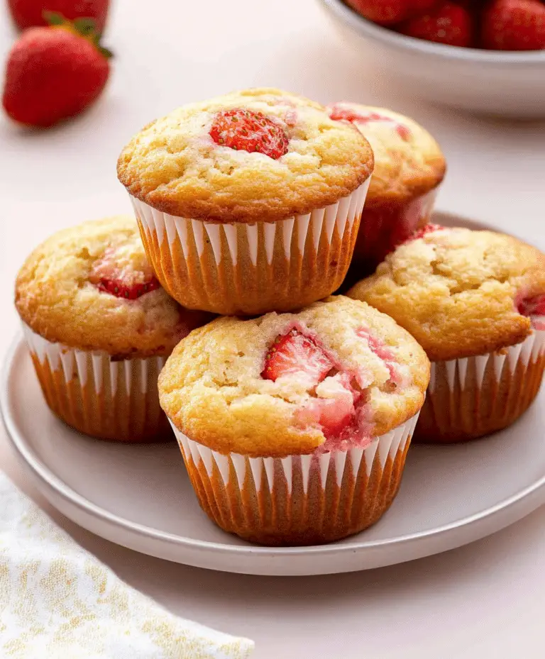 Easy Strawberry Muffins Recipe