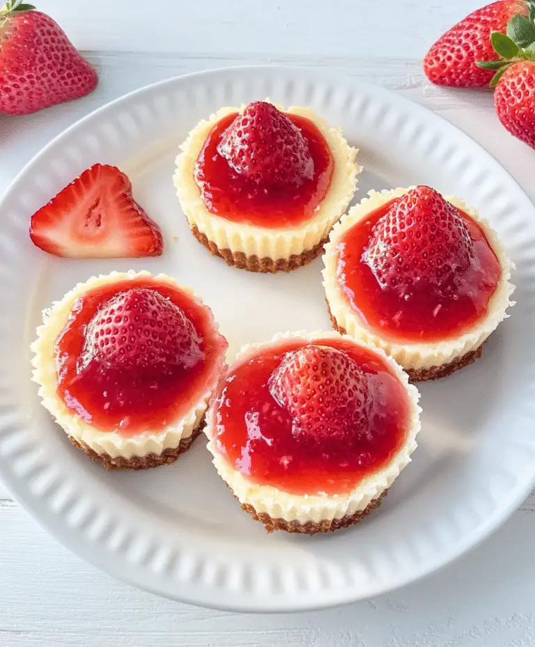 Mini Strawberry Cheesecakes Recipe