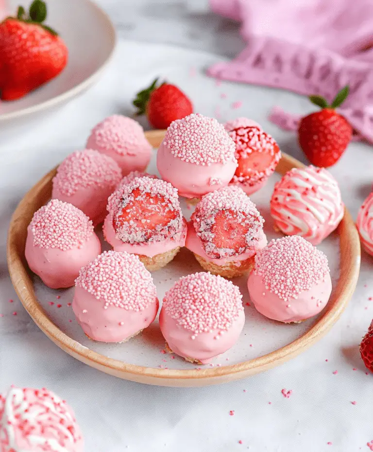 No-bake Strawberry Cheesecake Bites Recipe