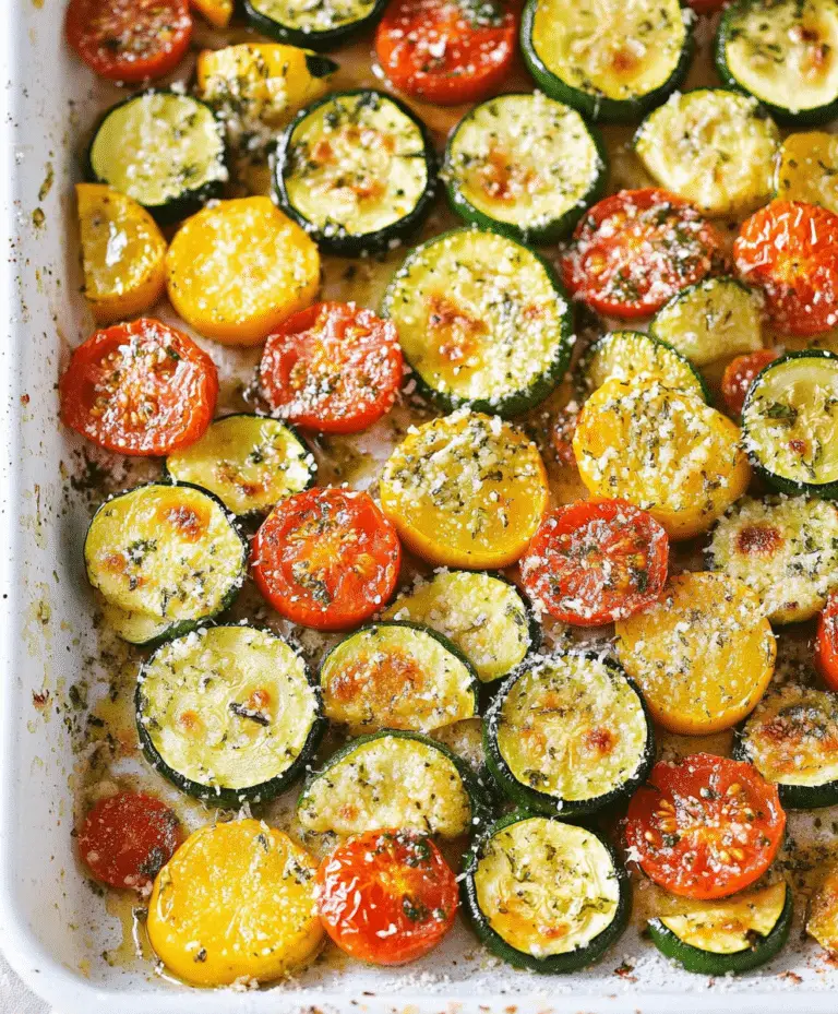 Roasted Garlic-parmesan Zucchini, Squash And Tomatoes Recipe