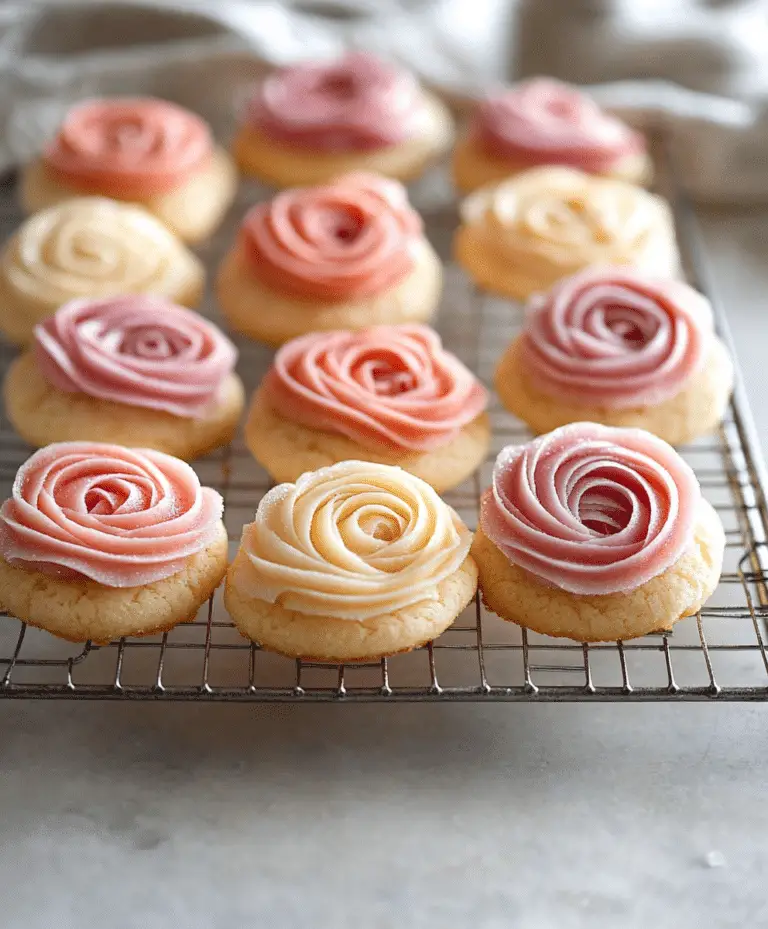 Rose Sugar Cookies Recipe