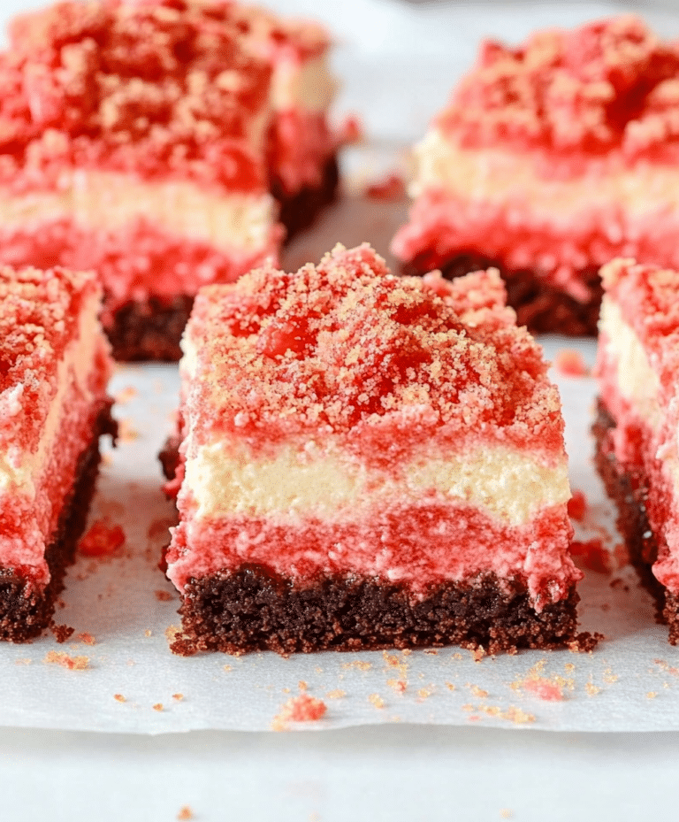 Strawberry Cheesecake Brownies Recipe