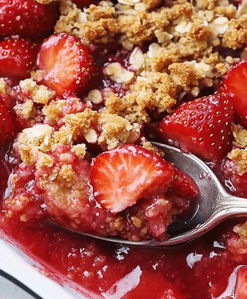 Strawberry Crisp Recipe
