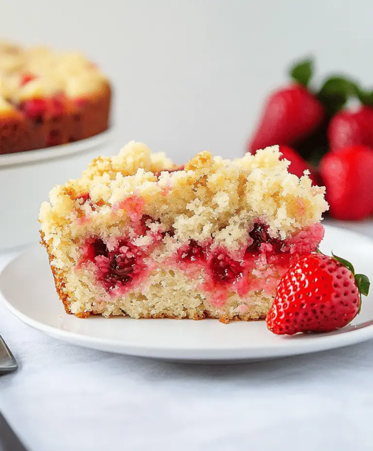 Strawberry Crumb Cake Recipe
