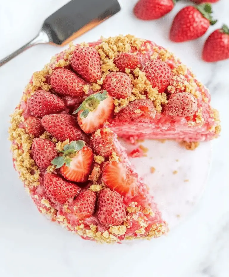 Strawberry Crunch Cake Recipe