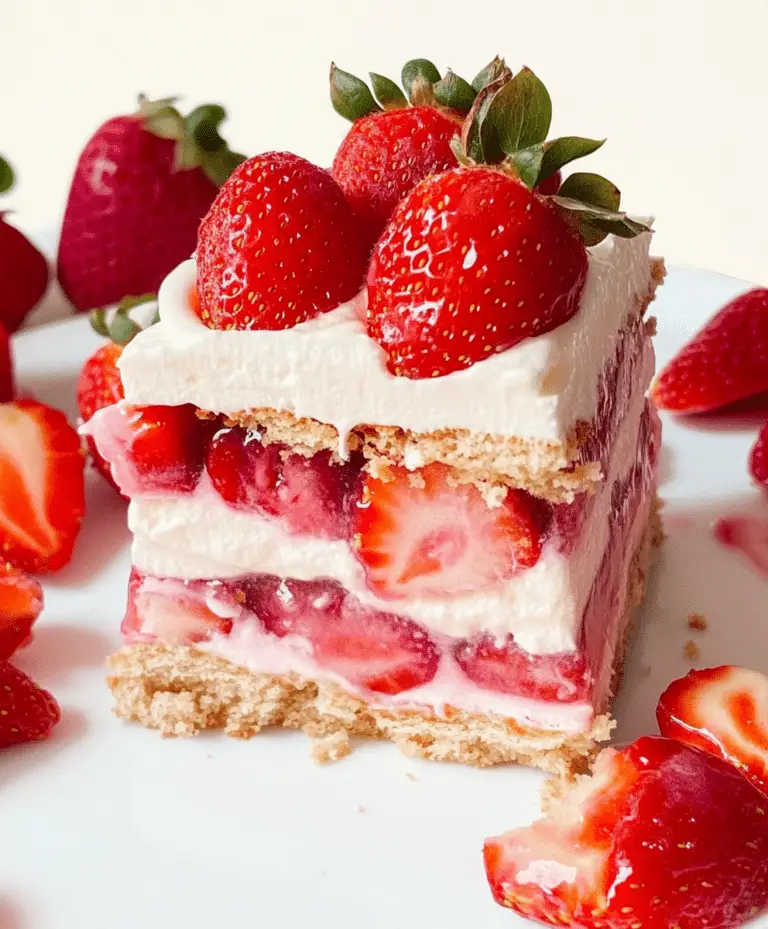 Strawberry Icebox Cake {no Bake} Recipe