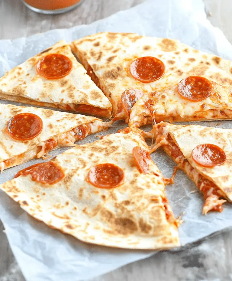 Super Easy Pepperoni Pizza Quesadillas Recipe
