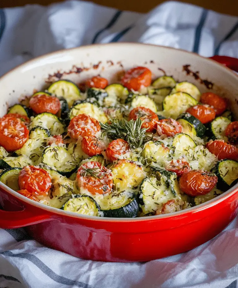 Baked Herb Tomato Zucchini Recipe