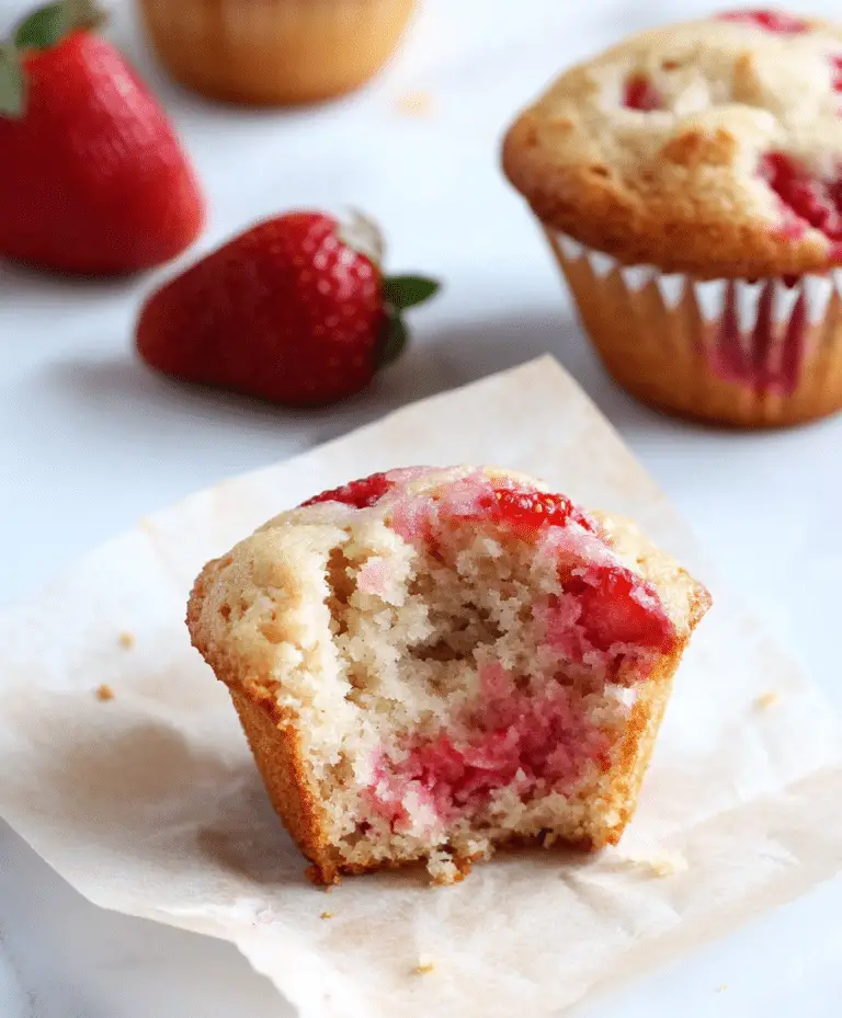 Bakery-style Strawberry Muffins Recipe