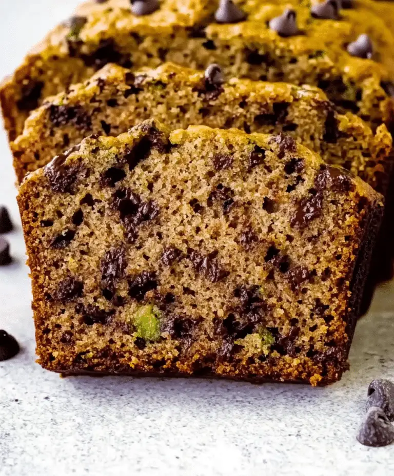 Healthy Chocolate Chip Zucchini Bread Recipe