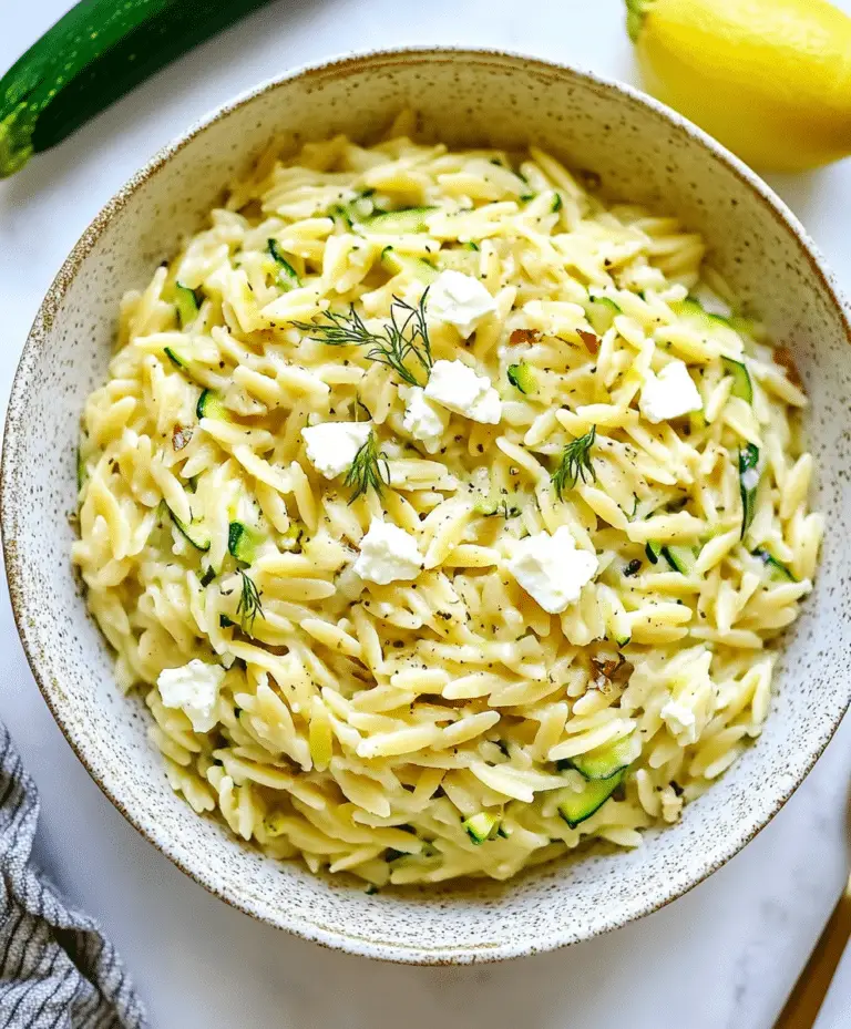 Healthy Feta Zucchini Orzo Recipe
