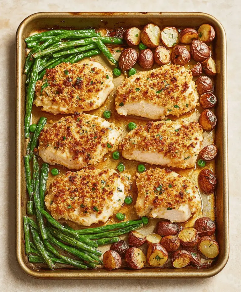 Parmesan Crusted Chicken Sheet Pan Dinner Recipe