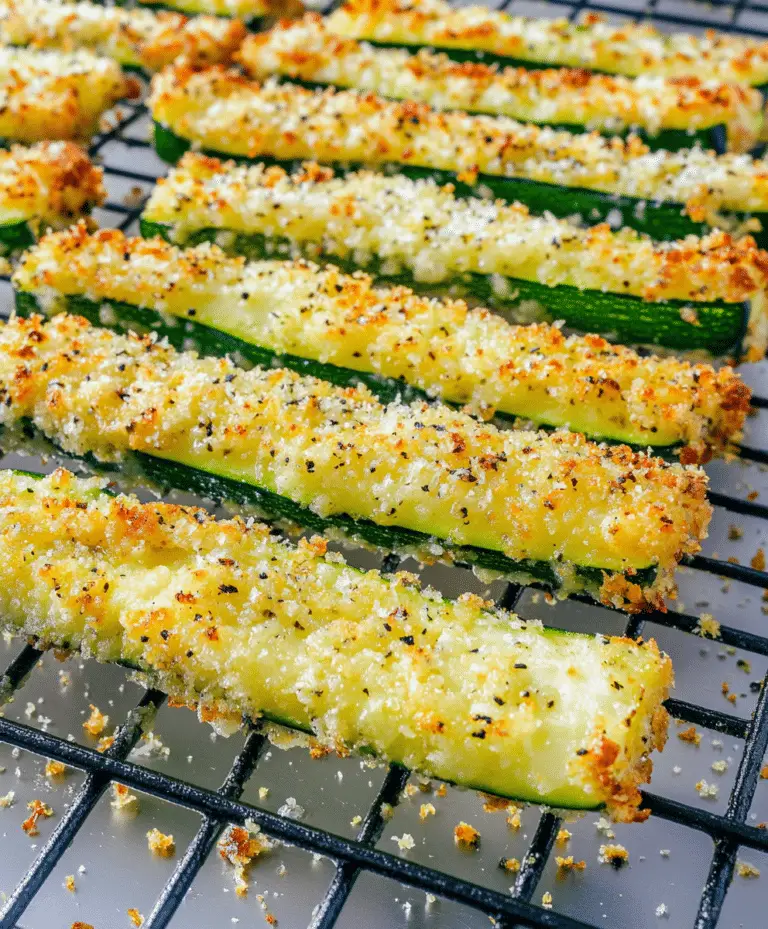 Parmesan Crusted Zucchini Wedges Recipe