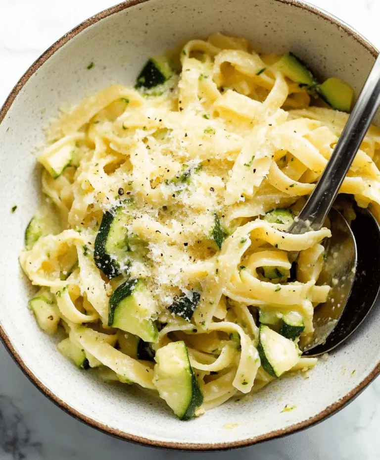 Simple Fresh Zucchini Pasta Sauce Recipe