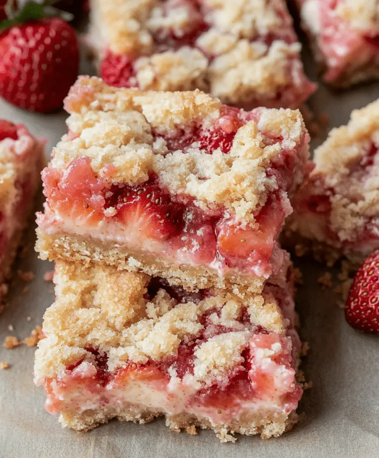 Strawberry Cheesecake Bars Recipe
