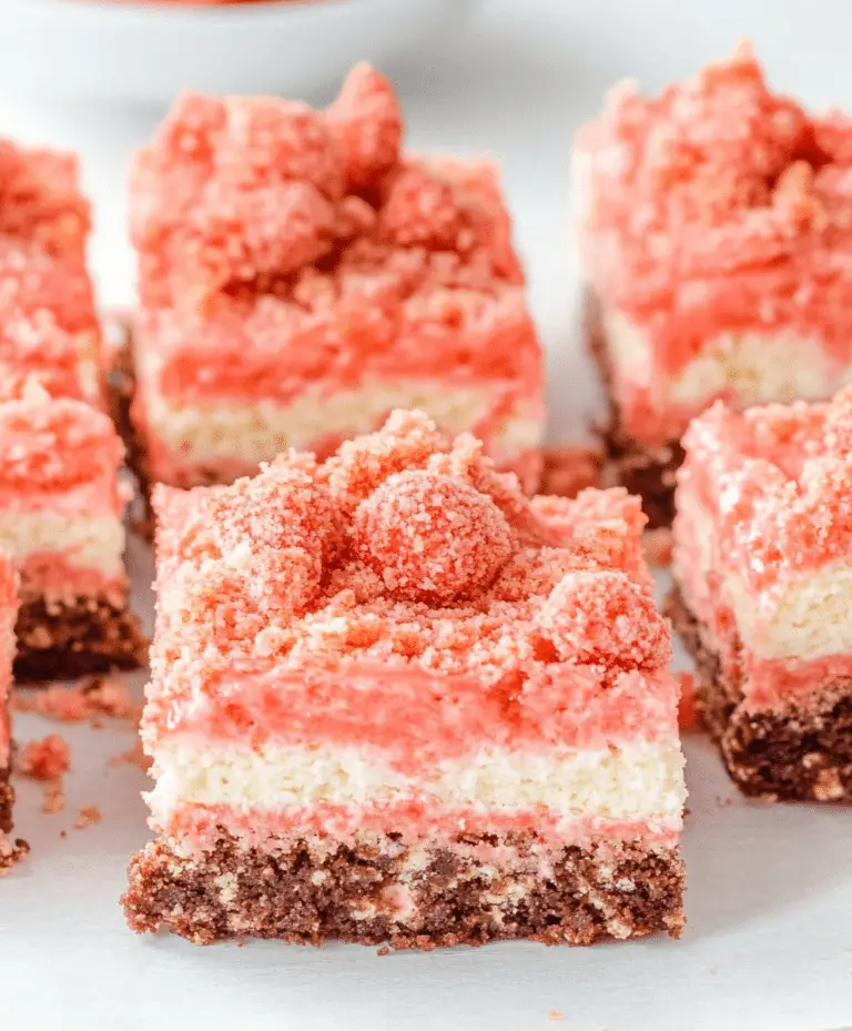 Strawberry Shortcake Brownies Recipe