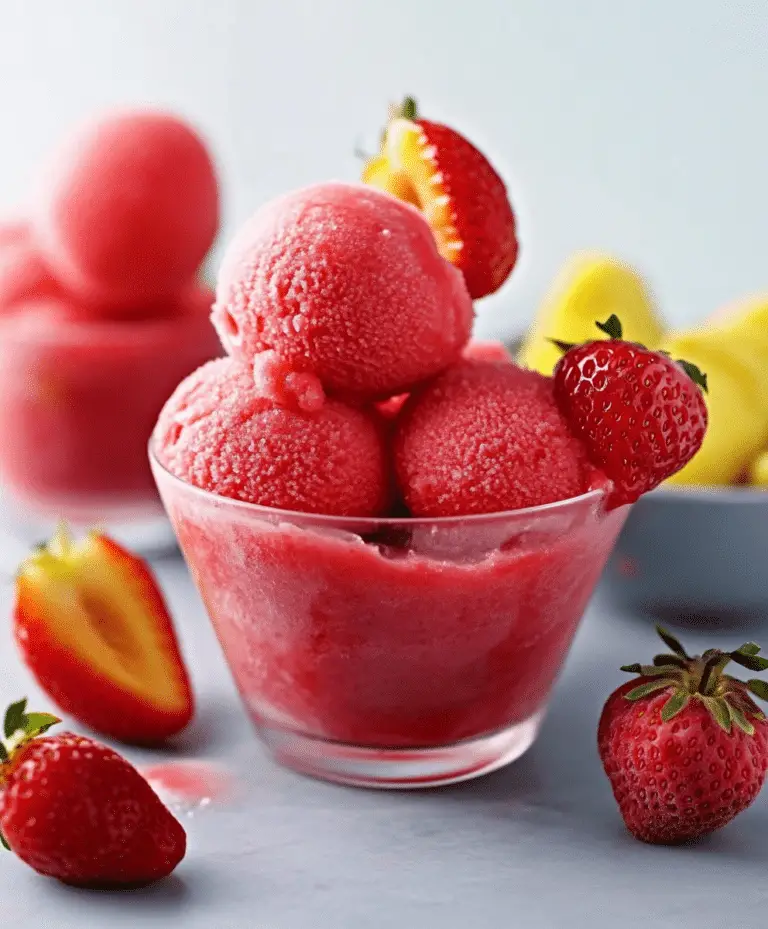 Strawberry Sorbet Recipe