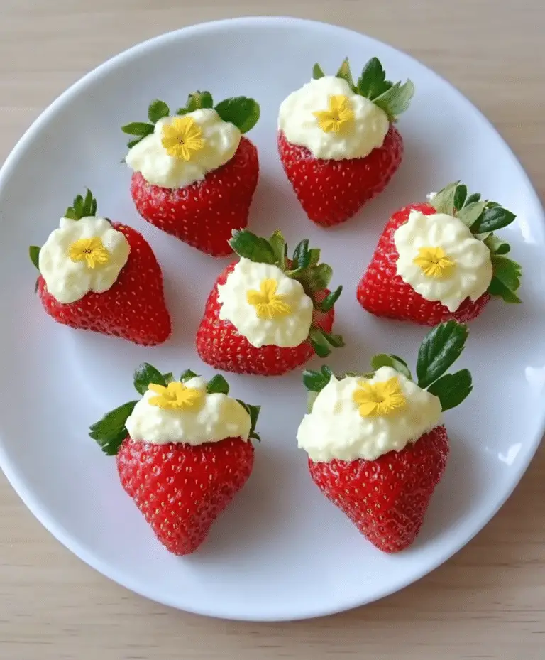 The Best Cheesecake Deviled Strawberries Recipe