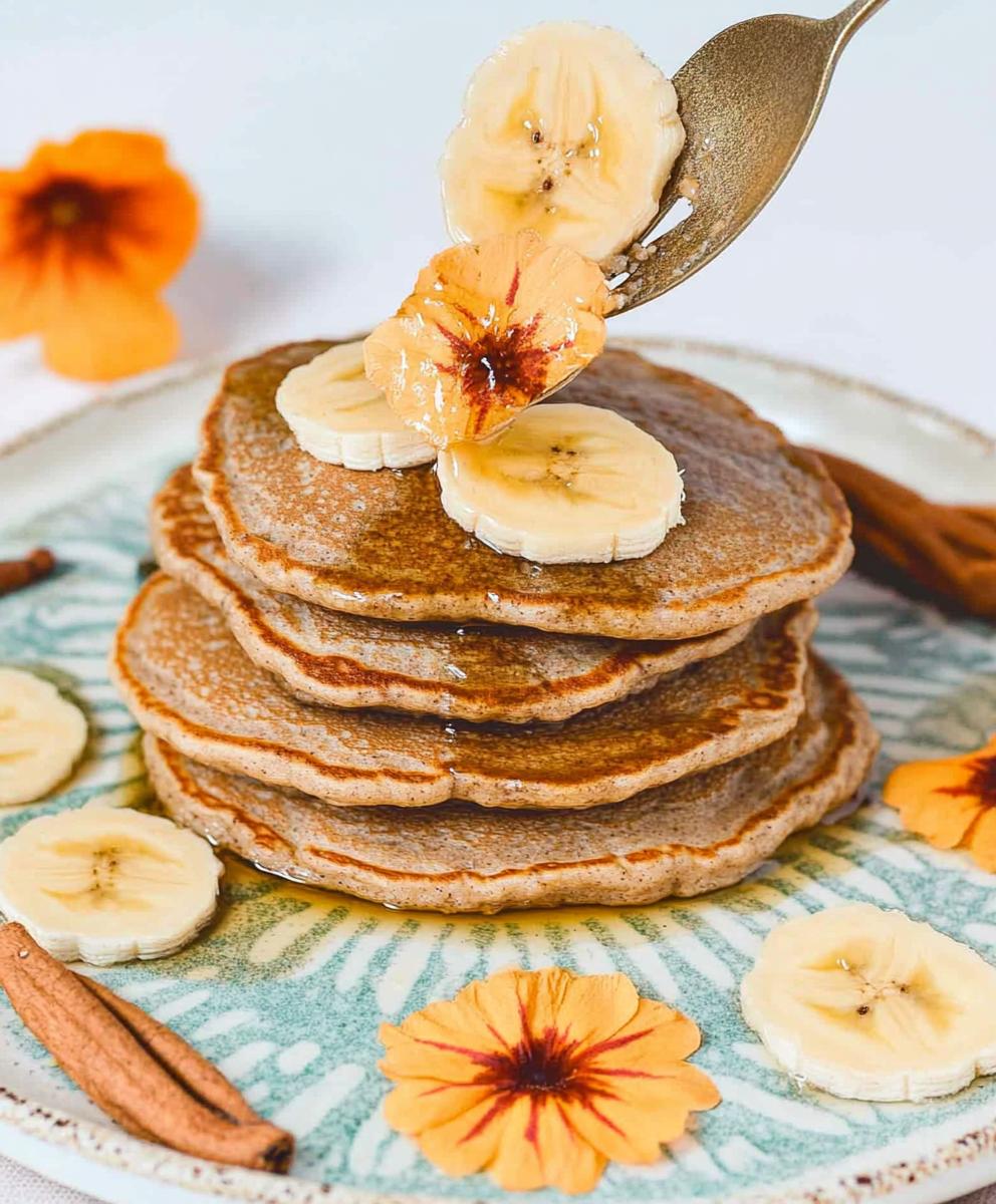 3 Ingredient Banana Oatmeal Pancakes Recipe
