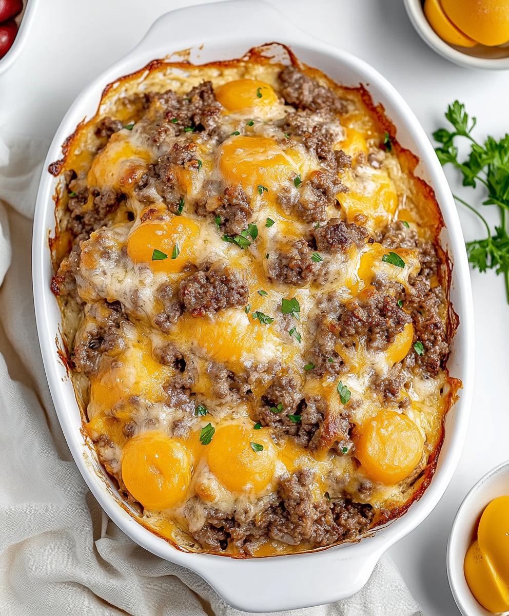 4-ingredient Hamburger Casserole Recipe