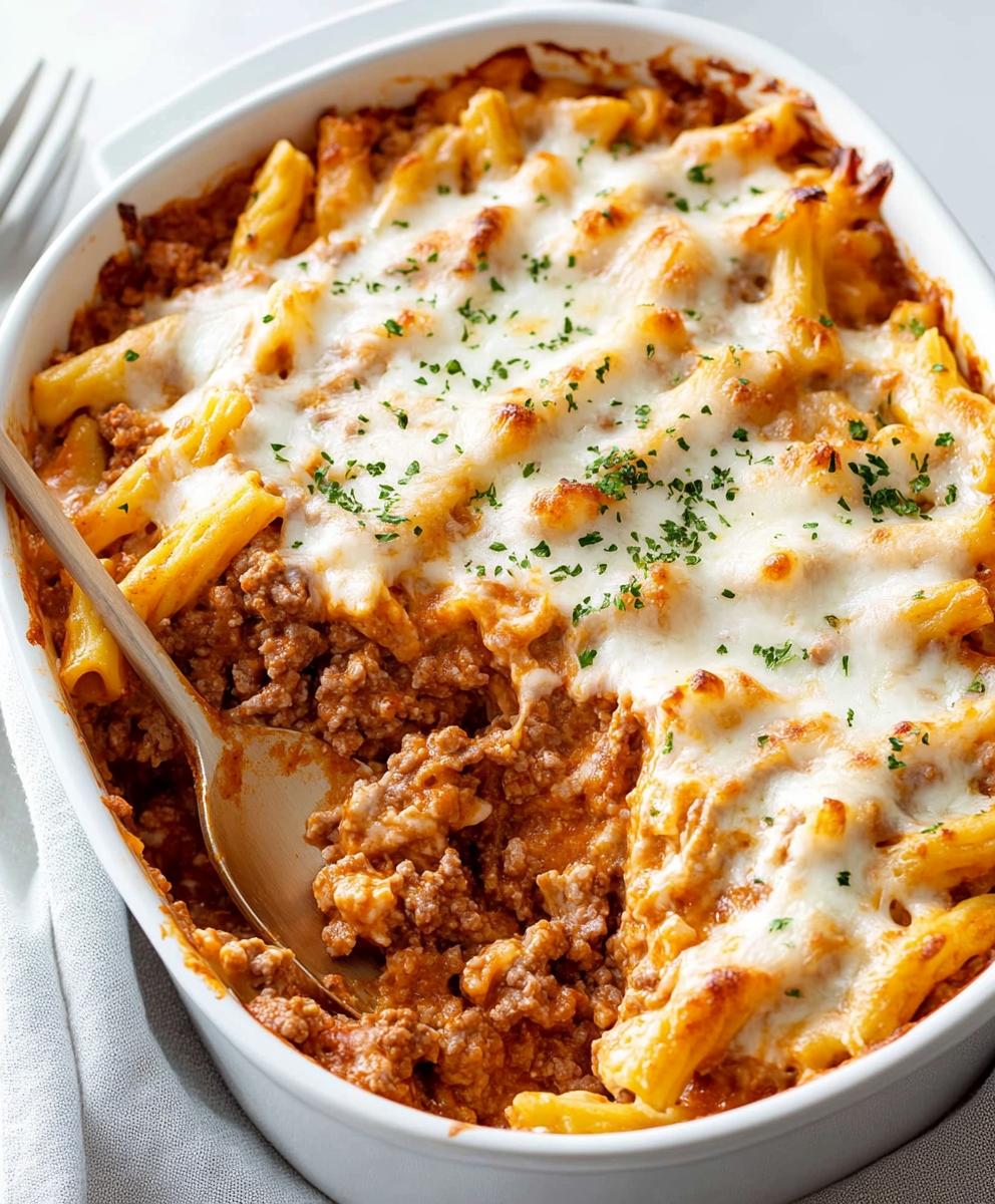 5-ingredient Ground Beef Casserole Recipe