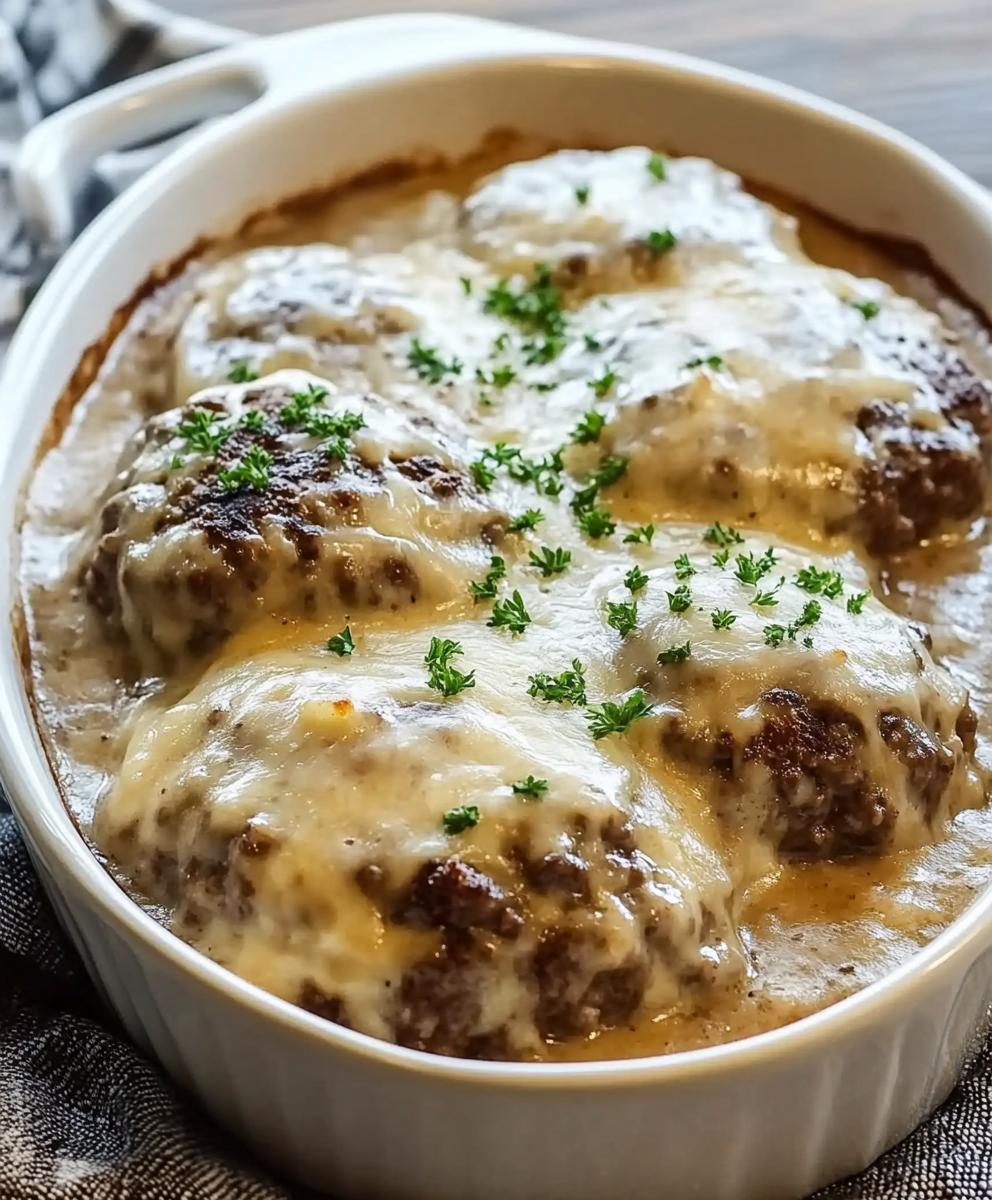 Amish Hamburger Steak Bake Recipe