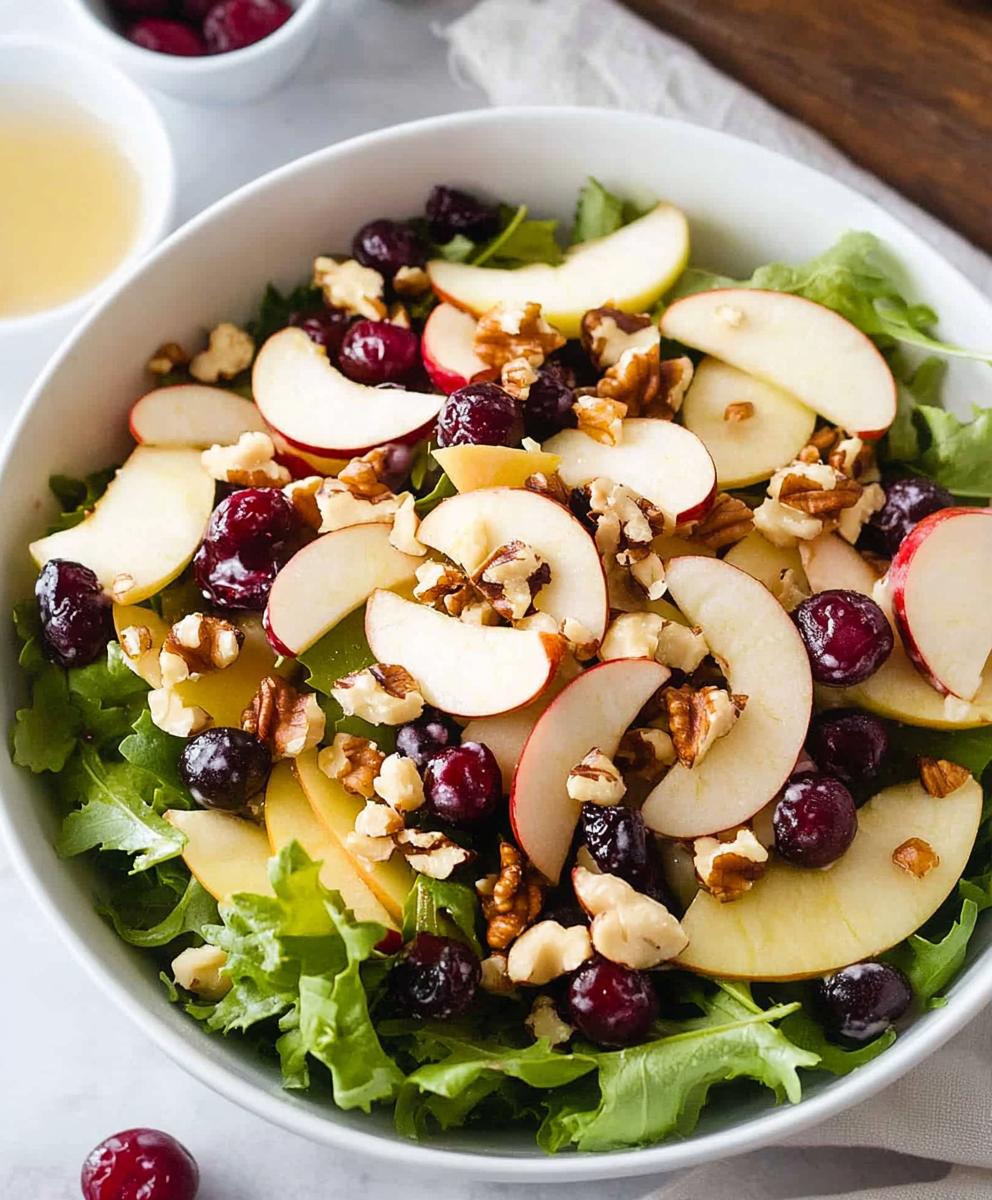 Apple Cranberry Walnut Salad Recipe