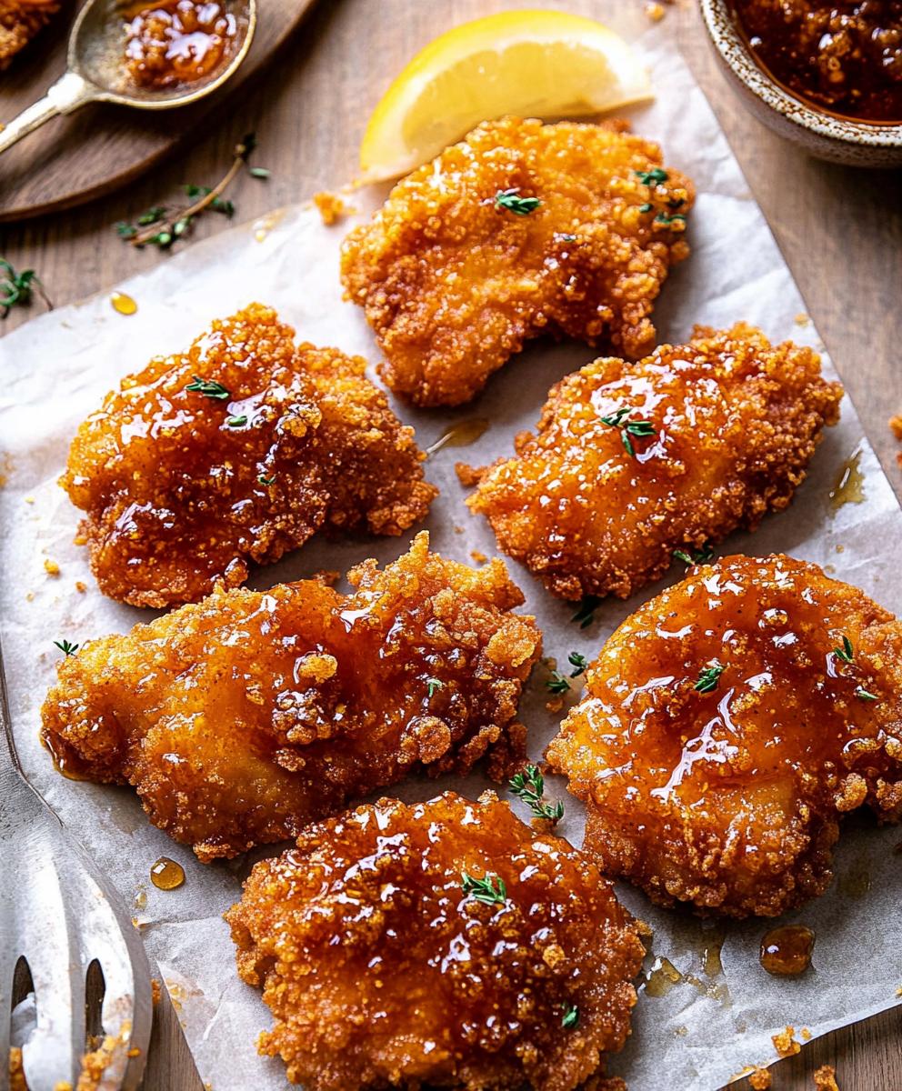 Baked Crunchy Hot Honey Chicken Recipe