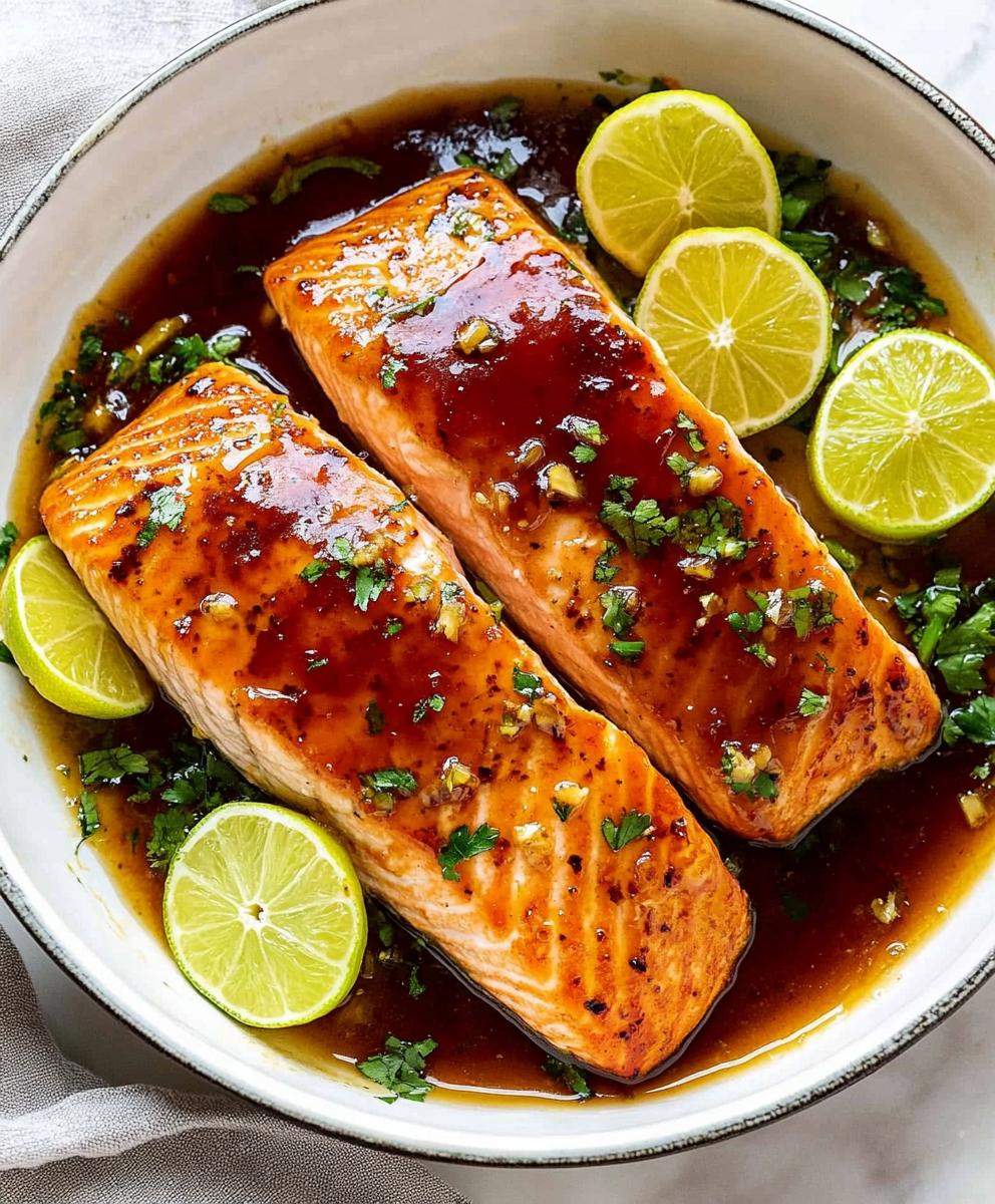 Baked Honey Lime Garlic Butter Salmon Recipe