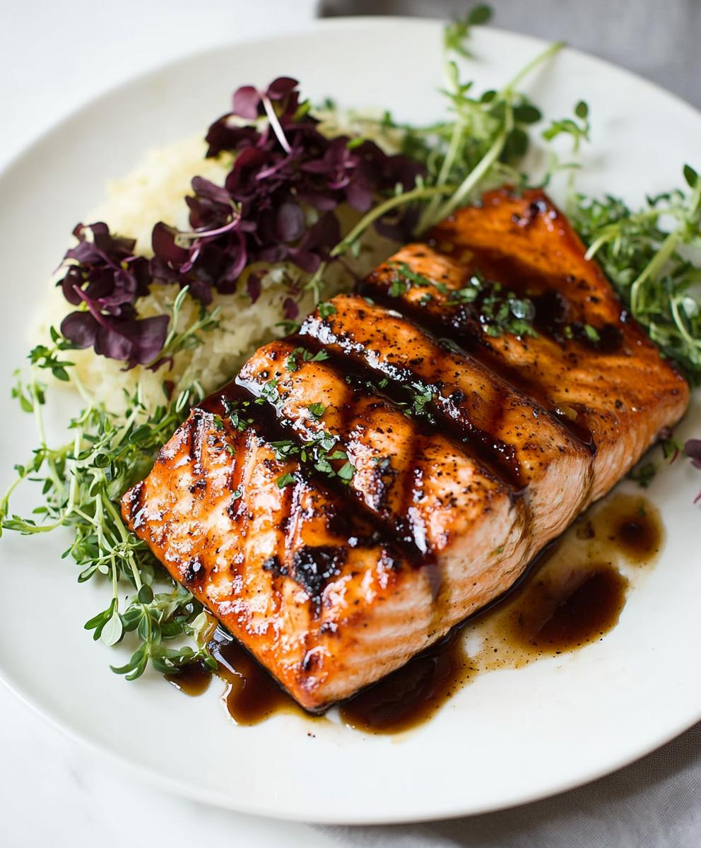 Balsamic Glazed Salmon Recipe
