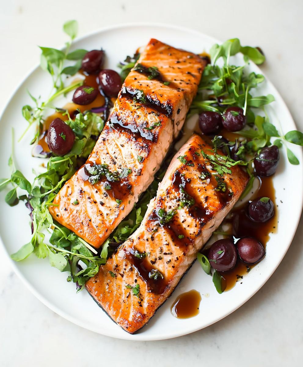 Balsamic Glazed Salmon Recipe