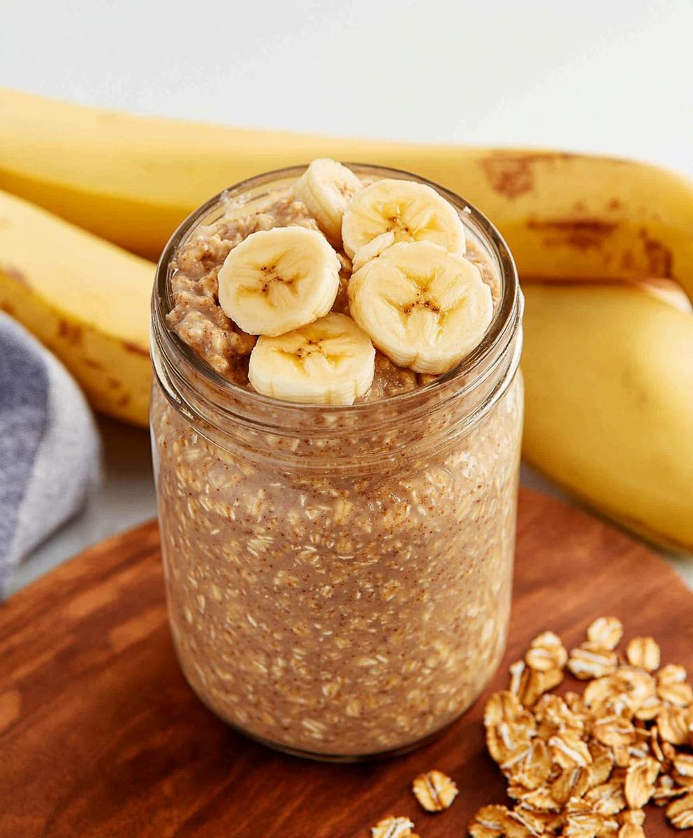 Banana Bread Overnight Oats Recipe