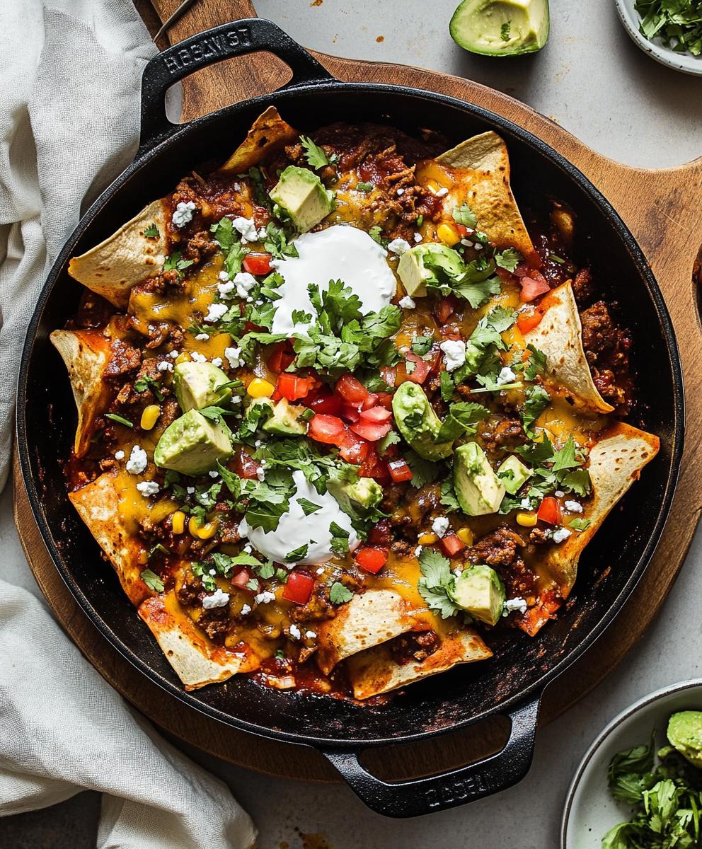 Beef Skillet Enchiladas Recipe