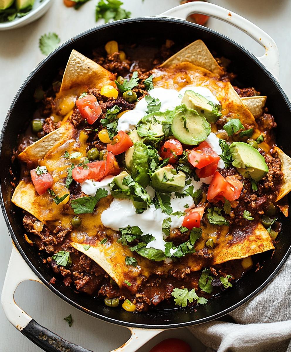 Beef Skillet Enchiladas Recipe