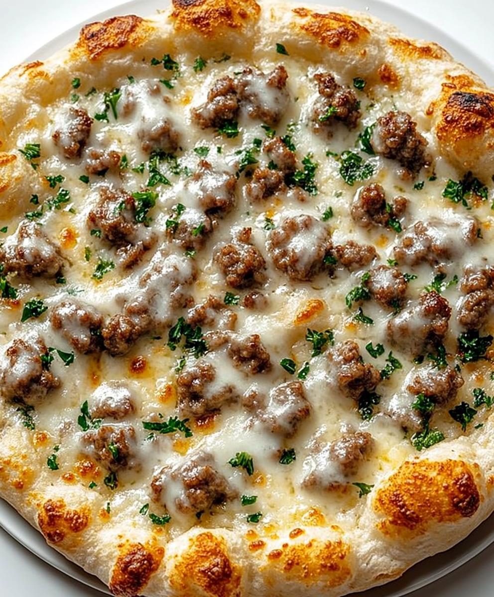 Biscuits And Sausage Gravy Breakfast Pizza Recipe