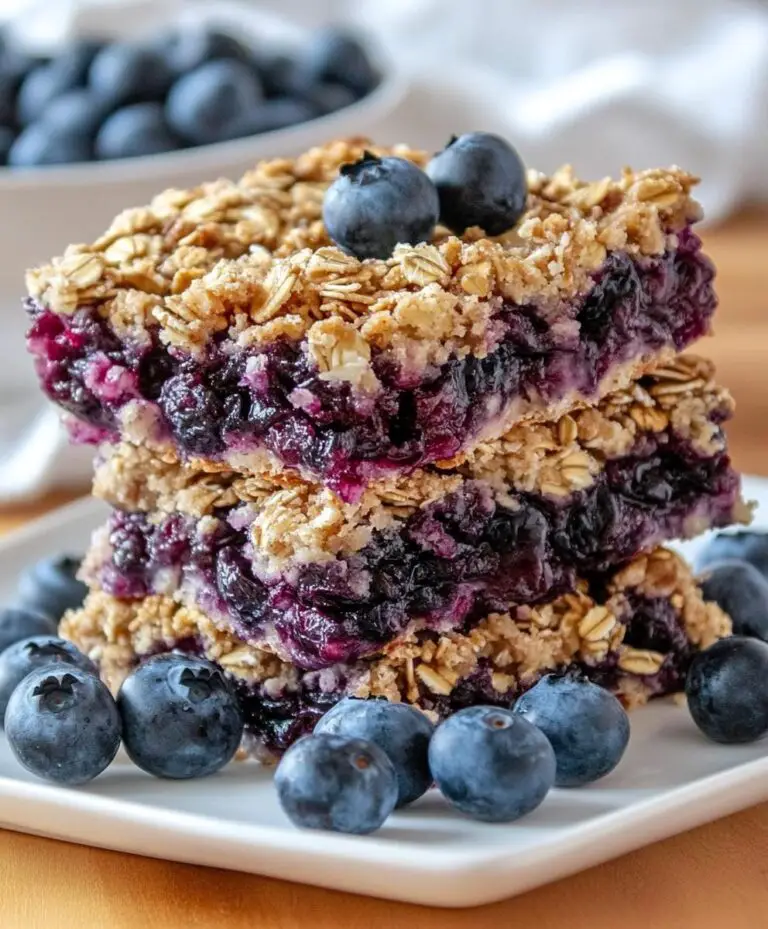 Blueberry Oatmeal Bars Recipe