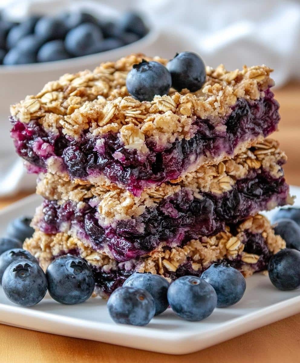 Blueberry Oatmeal Bars Recipe