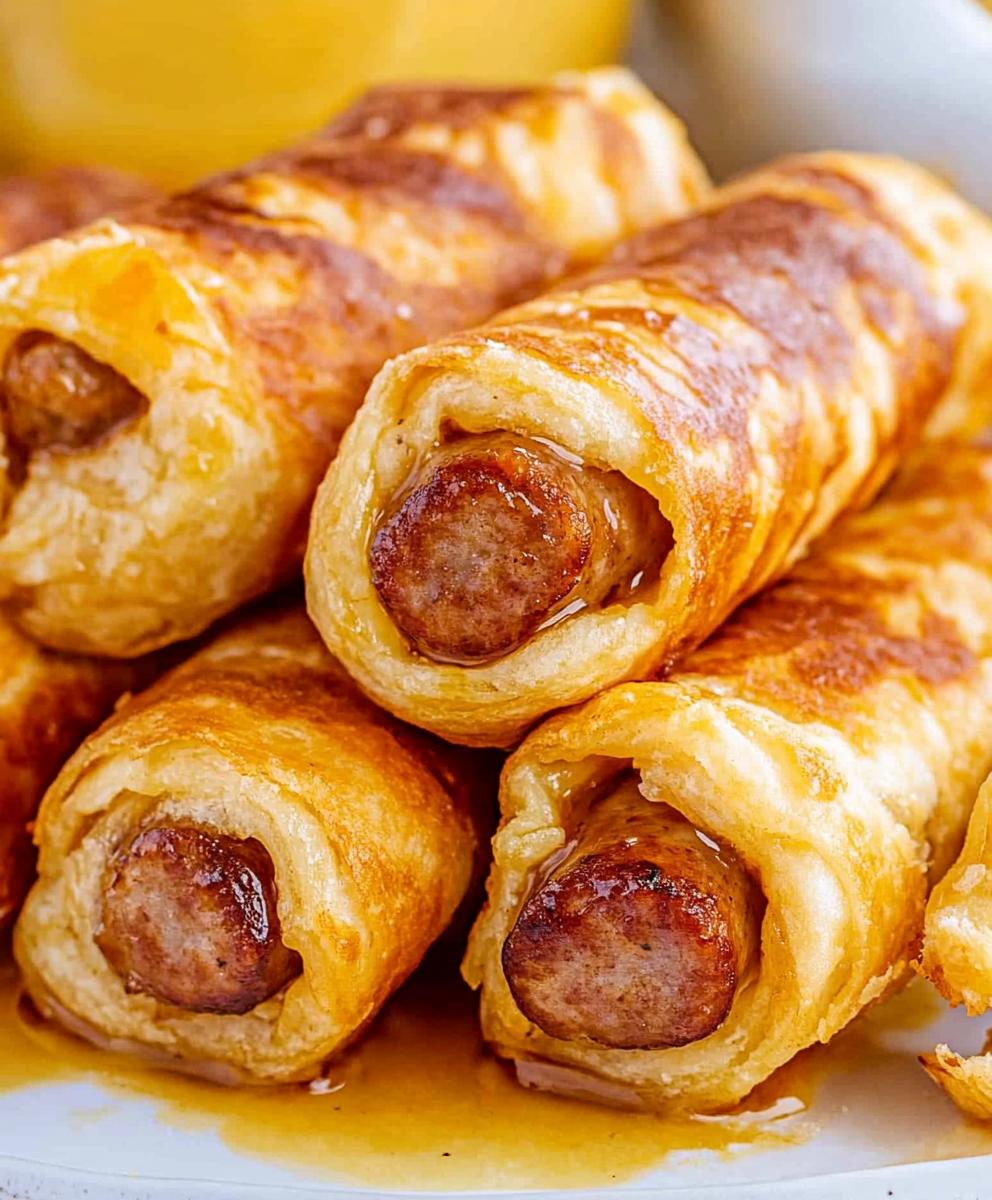 British Breakfast Sausage Rolls (pigs In A Blanket) Recipe