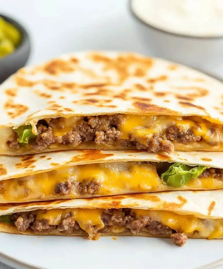 Cheeseburger Quesadilla Recipe