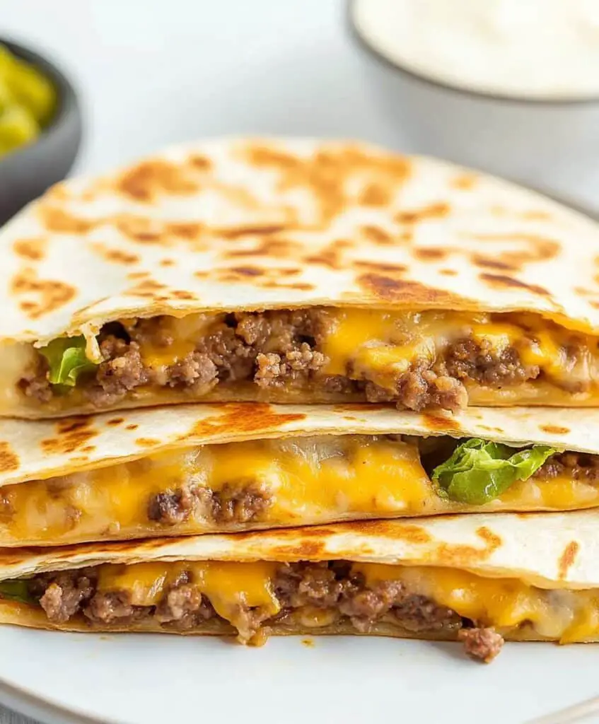 Cheeseburger Quesadilla Recipe