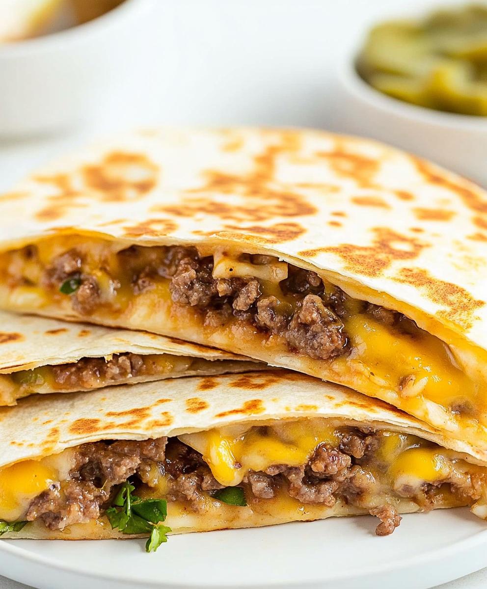 Cheeseburger Quesadilla Recipe