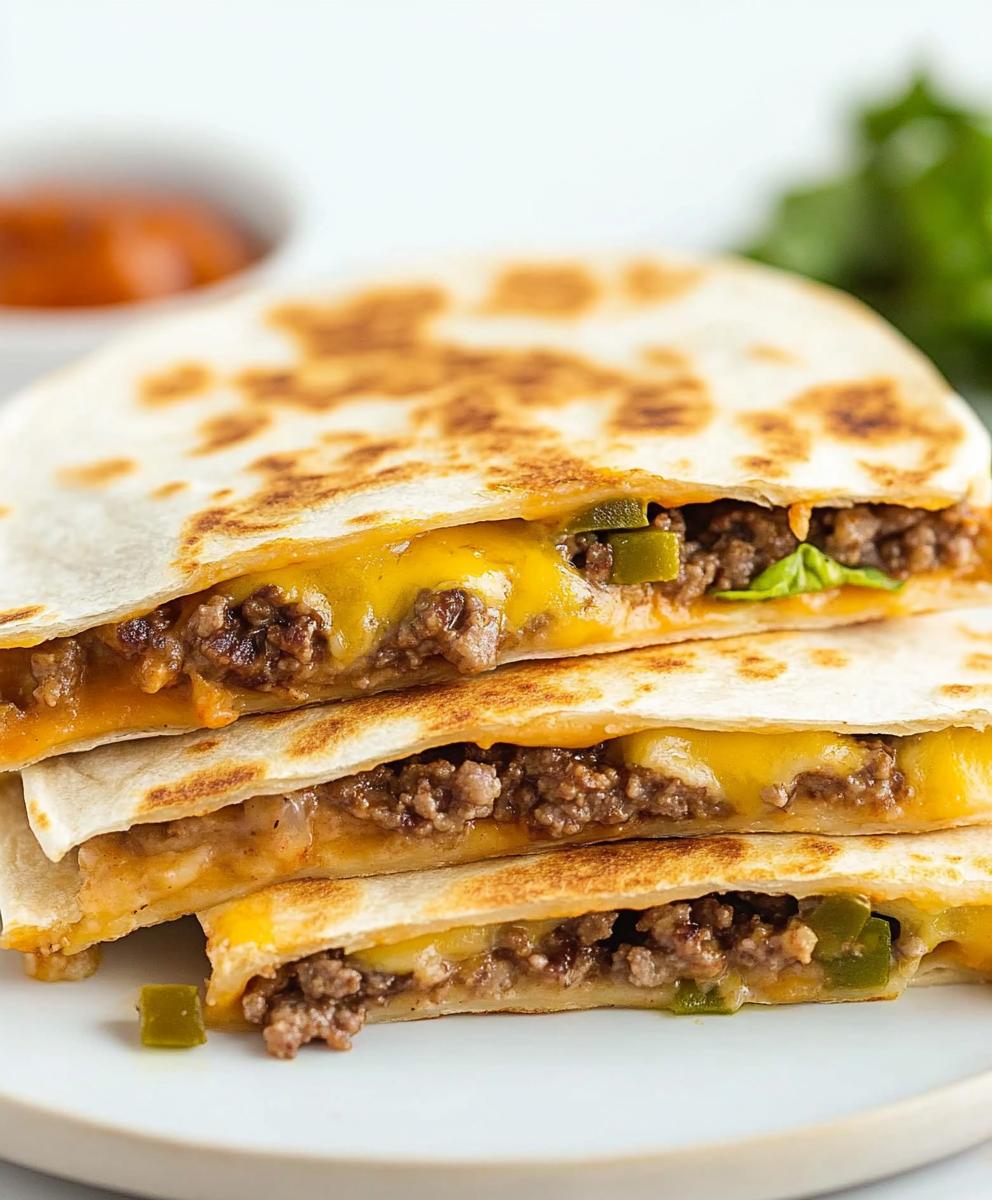 Cheeseburger Quesadilla Recipe