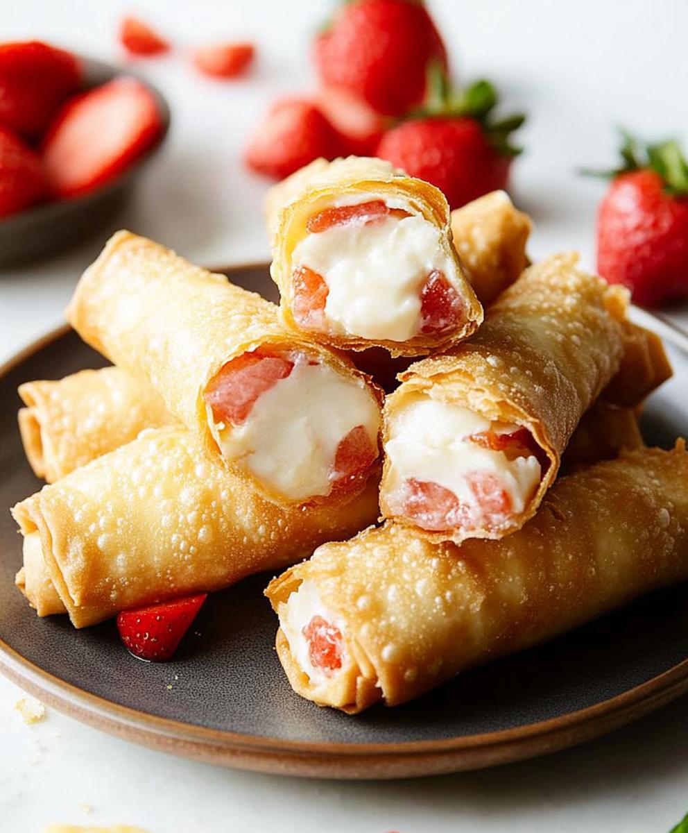 Cheesecake Egg Rolls Recipe
