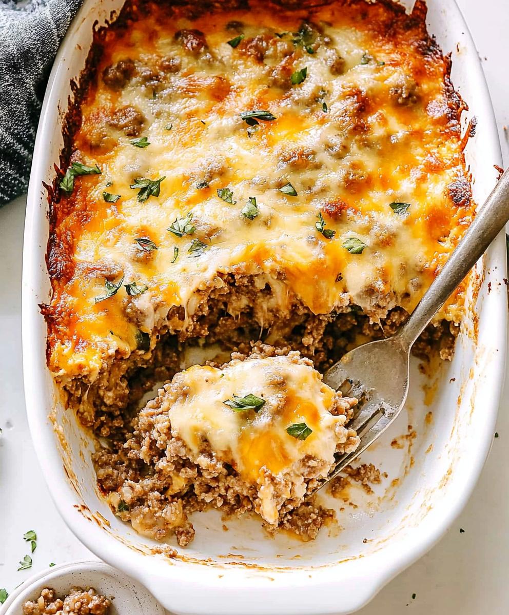 Cheesy Ground Beef And Rice Casserole Recipe